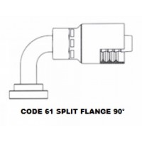 3/4" X 1" Code 61 90° Split Flange 